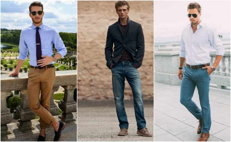 Hombre de mediana edad en camisa y jeans